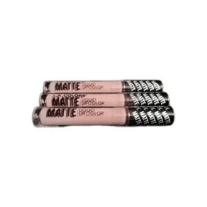 3 Sealed L A Colors Matte Liquid Lip Color  .14 Fl Oz Eclipse